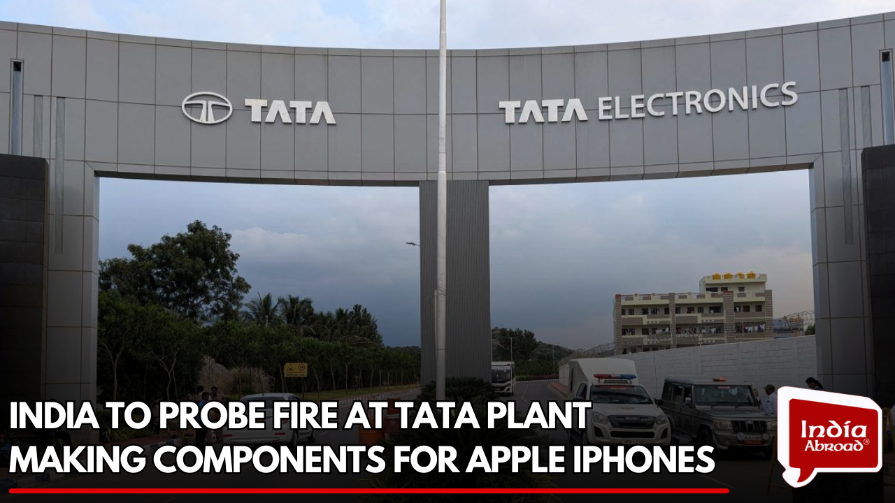 India to probe fire at Tata plant making components for Apple iPhones